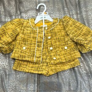 Janie and Jack 2 piece . Blazer with short. 18m-24m